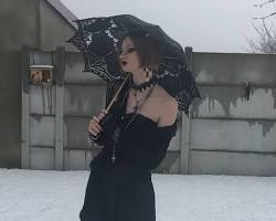 Image of Romantic Goth style fashion