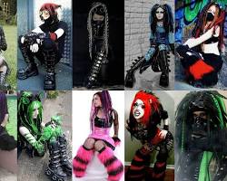 Image of Cyber Goth style fashion