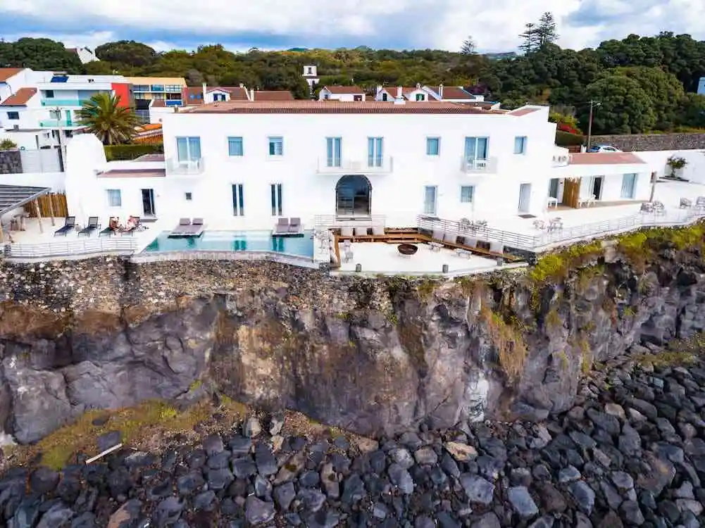 mansion on a cliff